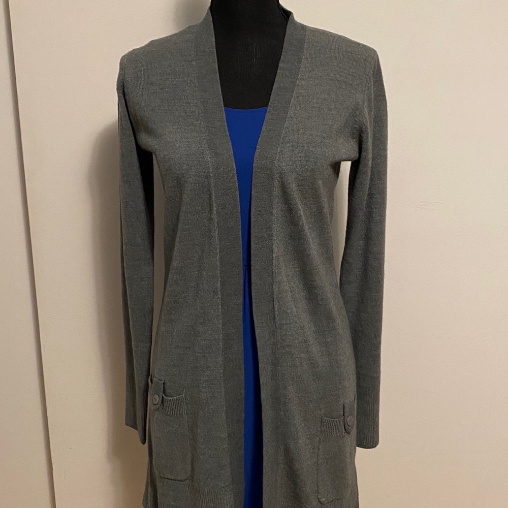 NWT - Vice Versa Gray Cardigan - Fits like a Small